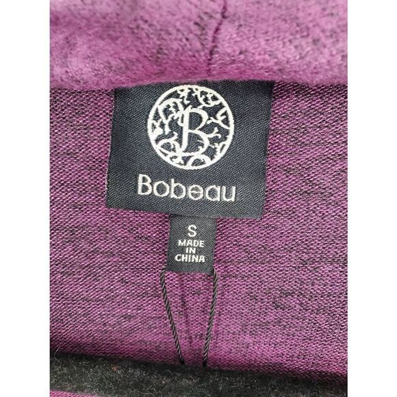 Bobeau Women's Purple Amie waterfall cardigan sweater Size Small - Picture 2 of 5